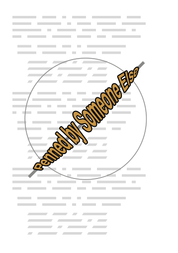 Someone else penned these lyrics.